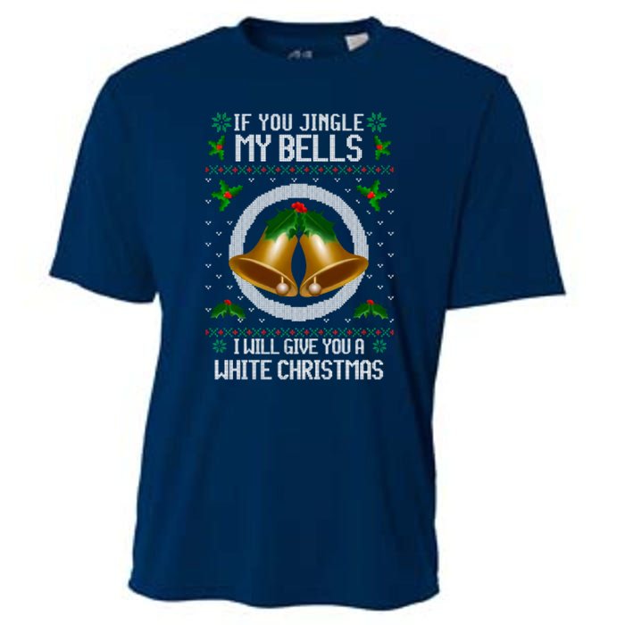 If You Jingle My Bells Ugly Christmas Cooling Performance Crew T-Shirt