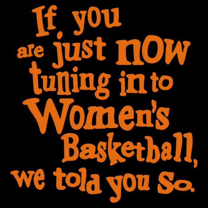If You Just Now Tuning Into Basketball We Told You So Button