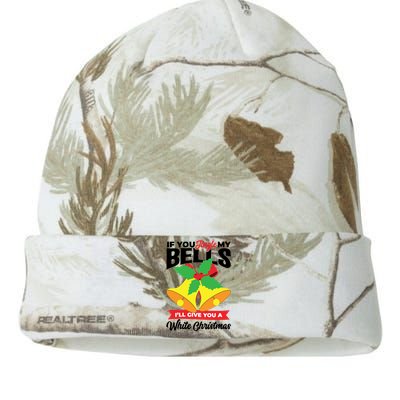 If You Jingle My Bells Ill Give You White Christmas Xmas Cute Gift Kati Licensed 12" Camo Beanie