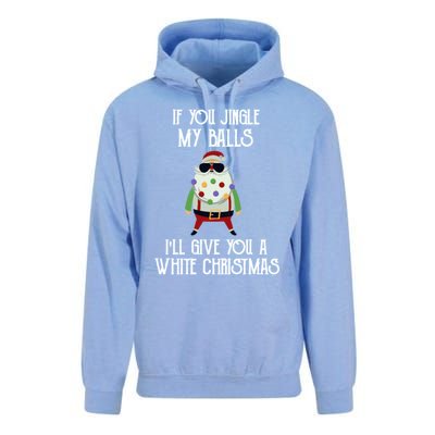 If You Jingle My Balls ILl Give You A White Christmas Santa Cool Gift Unisex Surf Hoodie