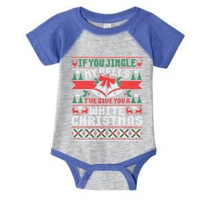 If You Jingle My Bells I Will Give You A White Christmas Gift Infant Baby Jersey Bodysuit