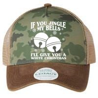 If You Jingle My Bells I'll Give You A White Christmas Funny Legacy Tie Dye Trucker Hat
