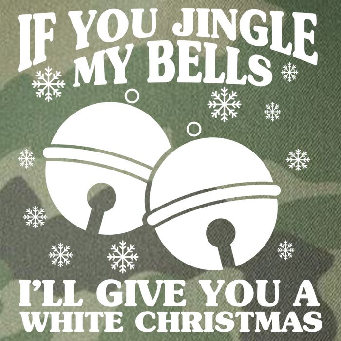 If You Jingle My Bells I'll Give You A White Christmas Funny Legacy Tie Dye Trucker Hat