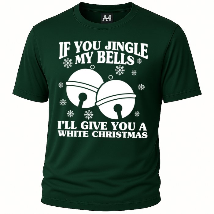 If You Jingle My Bells I'll Give You A White Christmas Funny Performance Shirt