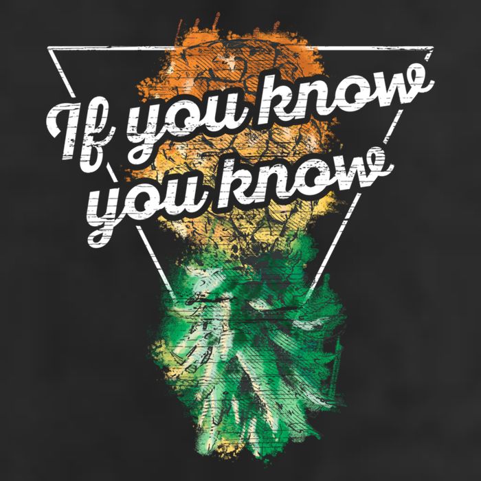 If You Know You Know Upside Down Pineapple Swinger Gift Adult Drive Performance Visor