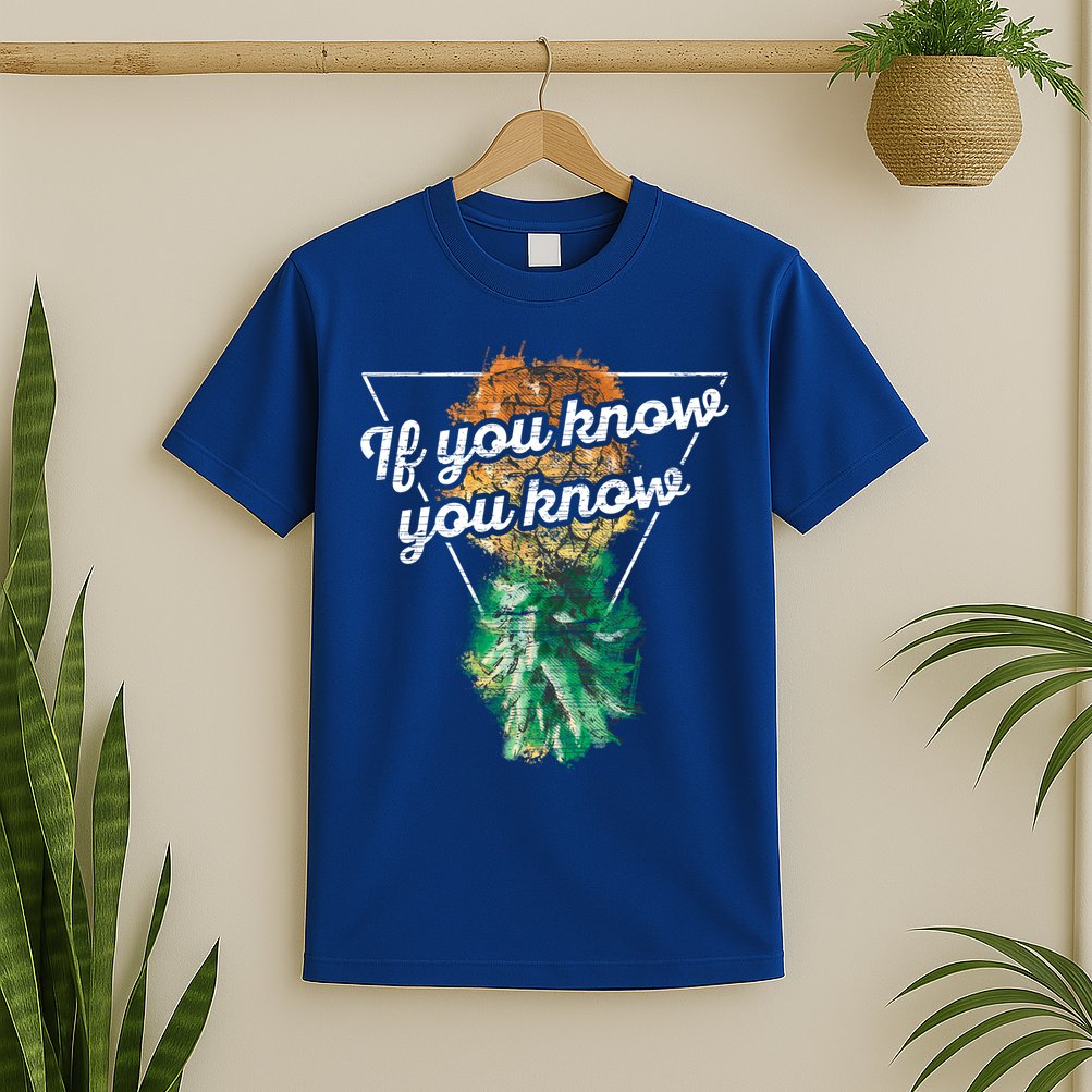 If You Know You Know Upside Down Pineapple Swinger Gift T-Shirt