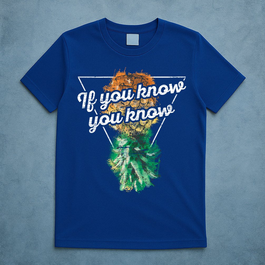 If You Know You Know Upside Down Pineapple Swinger Gift T-Shirt
