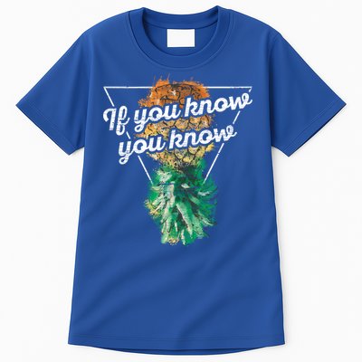 If You Know You Know Upside Down Pineapple Swinger Gift Tall T-Shirt