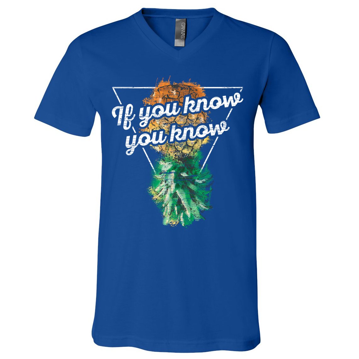 If You Know You Know Upside Down Pineapple Swinger Gift V-Neck T-Shirt