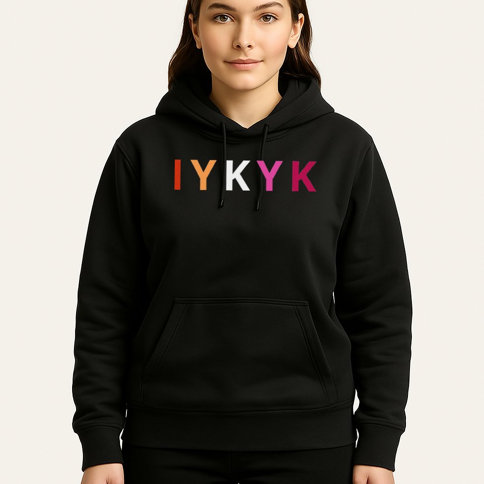 If You Know. Iykyk. Lesbian Pride Discreet Lgbtq Lgbtqia+ Hoodie