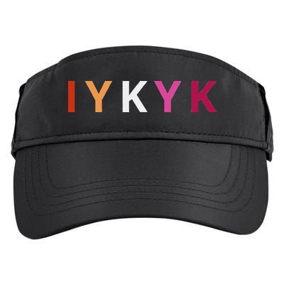 If You Know. Iykyk. Lesbian Pride Discreet Lgbtq Lgbtqia+ Adult Drive Performance Visor