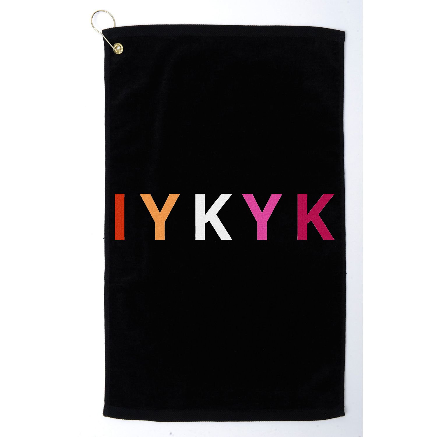 If You Know. Iykyk. Lesbian Pride Discreet Lgbtq Lgbtqia+ Golf Towel