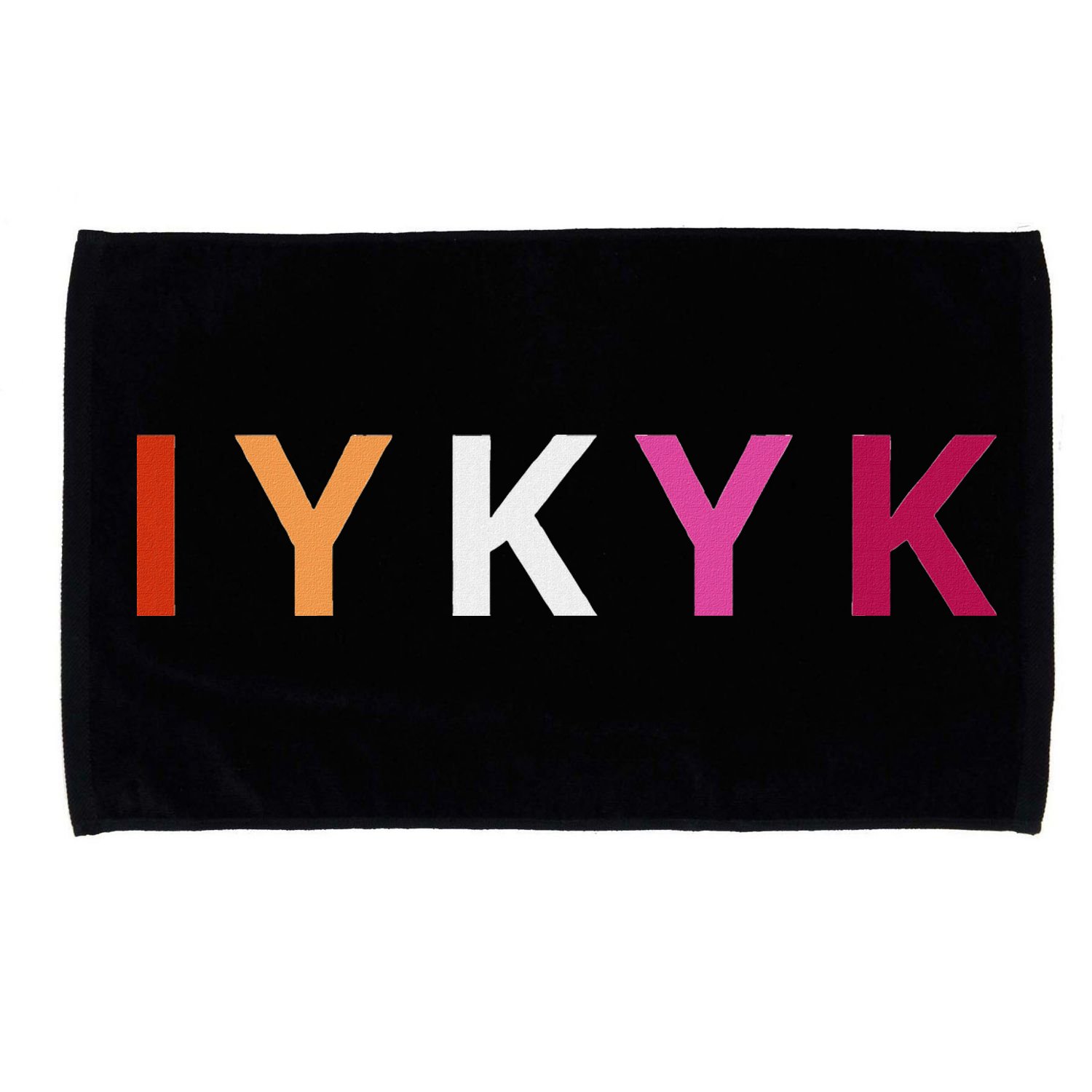 If You Know. Iykyk. Lesbian Pride Discreet Lgbtq Lgbtqia+ Microfiber Hand Towel