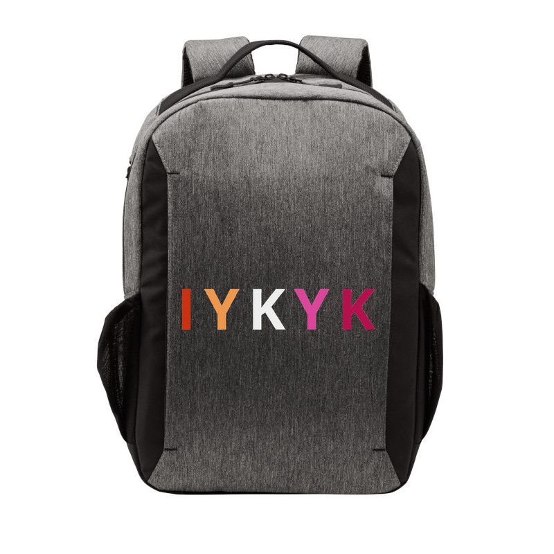 If You Know. Iykyk. Lesbian Pride Discreet Lgbtq Lgbtqia+ Vector Backpack