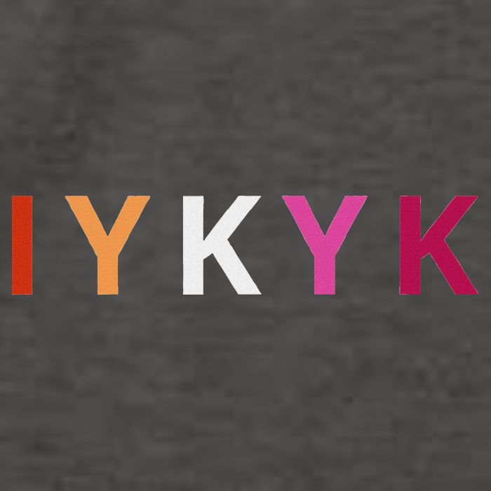If You Know. Iykyk. Lesbian Pride Discreet Lgbtq Lgbtqia+ Vector Backpack