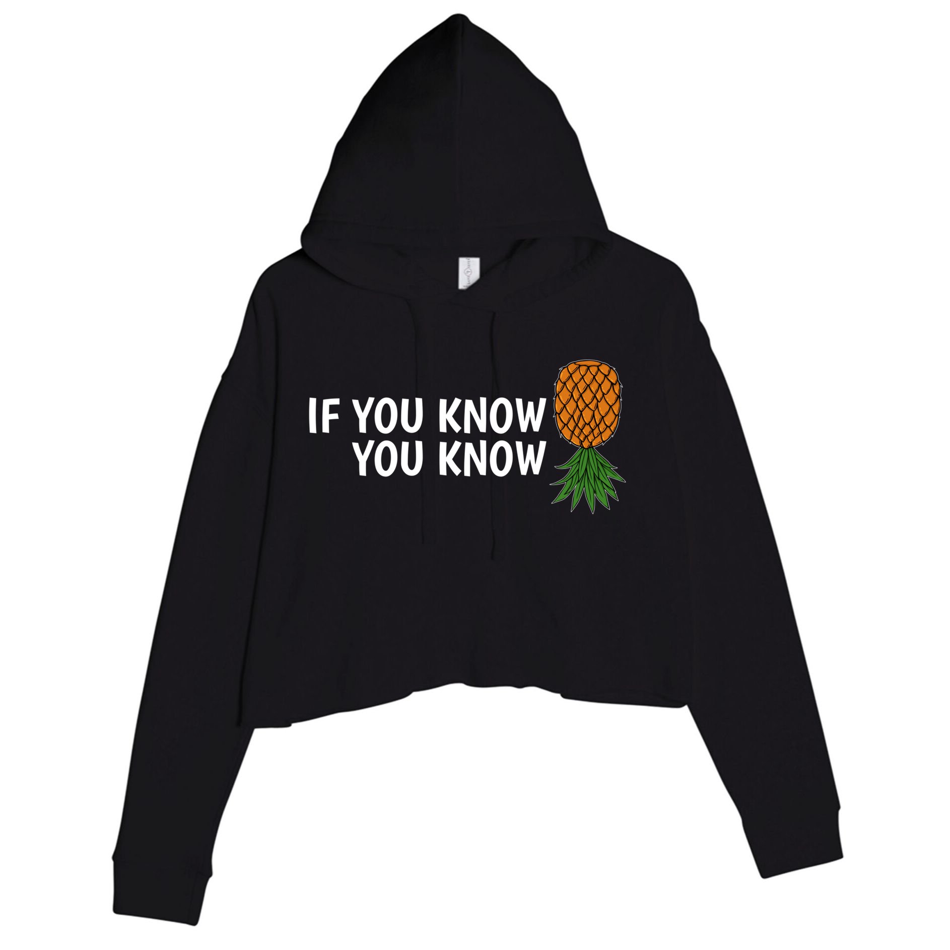 If You Know Swinging Upside Down Pineapple Cool Gift Crop Fleece Hoodie