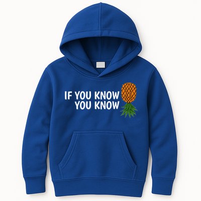 If You Know Swinging Upside Down Pineapple Cool Gift Kids Hoodie