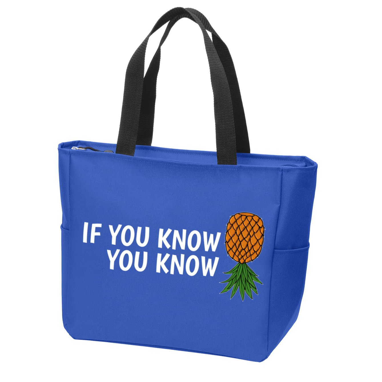 If You Know Swinging Upside Down Pineapple Cool Gift Zip Tote Bag