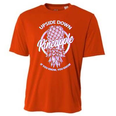 If You Know You Know Upside Down Pineapple Gift Cooling Performance Crew T-Shirt