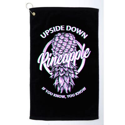 If You Know You Know Upside Down Pineapple Gift Golf Towel