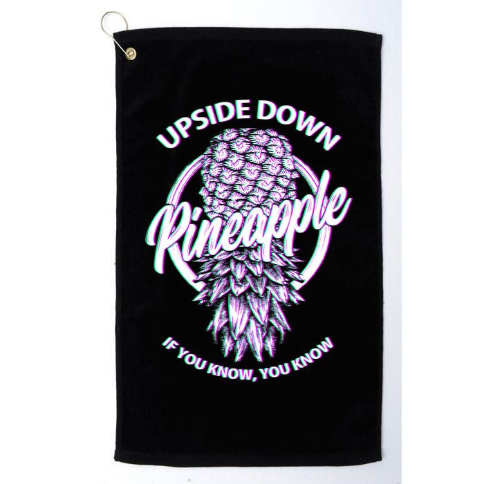 If You Know You Know Upside Down Pineapple Gift Golf Towel