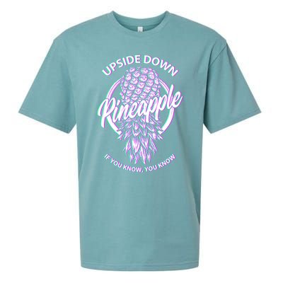 If You Know You Know Upside Down Pineapple Gift Sueded Cloud Jersey T-Shirt