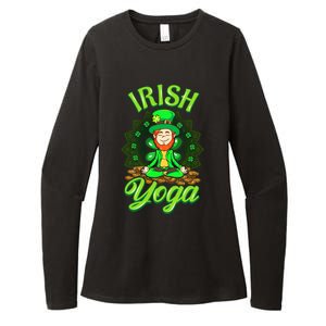 Irish Yoga Leprechaun St Patricks Day Ireland Namaste Meaningful Gift Womens CVC Long Sleeve Shirt