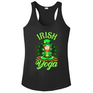 Irish Yoga Leprechaun St Patricks Day Ireland Namaste Meaningful Gift Ladies PosiCharge Competitor Racerback Tank