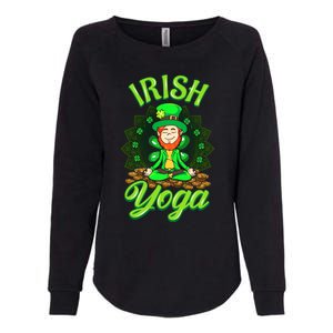 Irish Yoga Leprechaun St Patricks Day Ireland Namaste Meaningful Gift Womens California Wash Sweatshirt