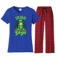 Irish Yoga Leprechaun St Patricks Day Ireland Namaste Meaningful Gift Women's Flannel Pajama Set