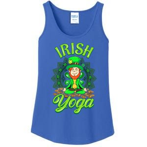 Irish Yoga Leprechaun St Patricks Day Ireland Namaste Meaningful Gift Ladies Essential Tank