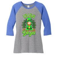 Irish Yoga Leprechaun St Patricks Day Ireland Namaste Meaningful Gift Women's Tri-Blend 3/4-Sleeve Raglan Shirt