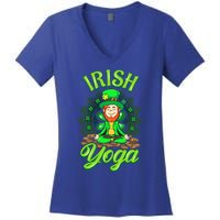 Irish Yoga Leprechaun St Patricks Day Ireland Namaste Meaningful Gift Women's V-Neck T-Shirt