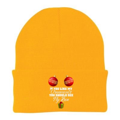 If You Like My Ornaments You Should See My Box Christmas Tank Top Knit Cap Winter Beanie