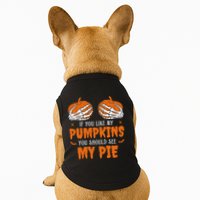 If You Like My Pumpkins You Should See My Pie Funny Halloween Doggie Tank
