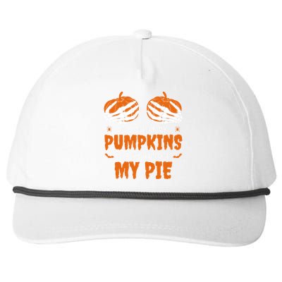 If You Like My Pumpkins You Should See My Pie Funny Halloween Snapback Five-Panel Rope Hat