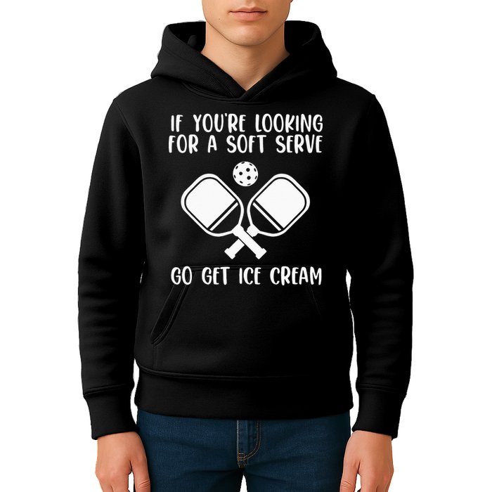 If You're Looking For A Soft Serve Go Get Ice Cream Kids Hoodie