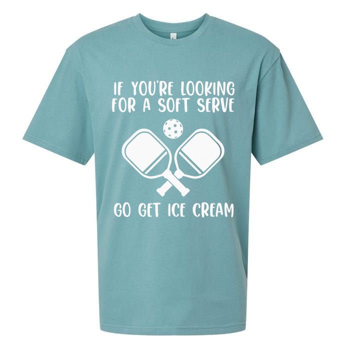 If You're Looking For A Soft Serve Go Get Ice Cream Sueded Cloud Jersey T-Shirt