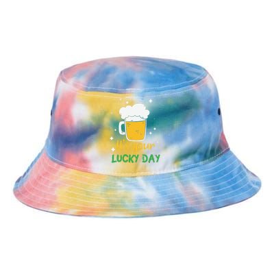 Its Your Lucky Day Funny Drinking Beer Tie Dye Newport Bucket Hat