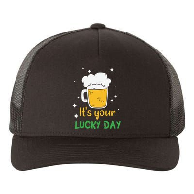 Its Your Lucky Day Funny Drinking Beer Yupoong Adult 5-Panel Trucker Hat