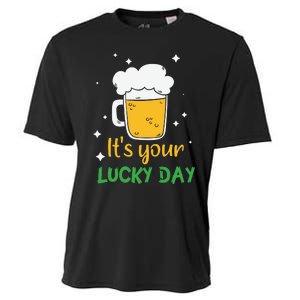 Its Your Lucky Day Funny Drinking Beer Cooling Performance Crew T-Shirt