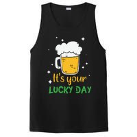 Its Your Lucky Day Funny Drinking Beer PosiCharge Competitor Tank