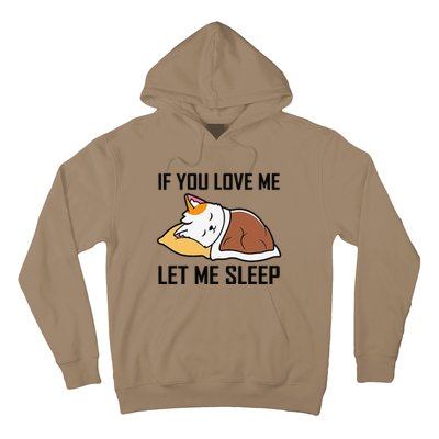 If You Love Me Let Me Sleep Cat Pet Lover Funny Gifts Hoodie