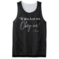 If You Love Me Let Obey Me Happy Together Mesh Reversible Basketball Jersey Tank