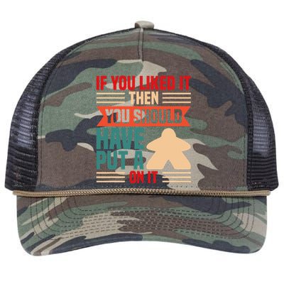 If You Liked It Board Game Board Gamer Tabletop Retro Rope Trucker Hat Cap