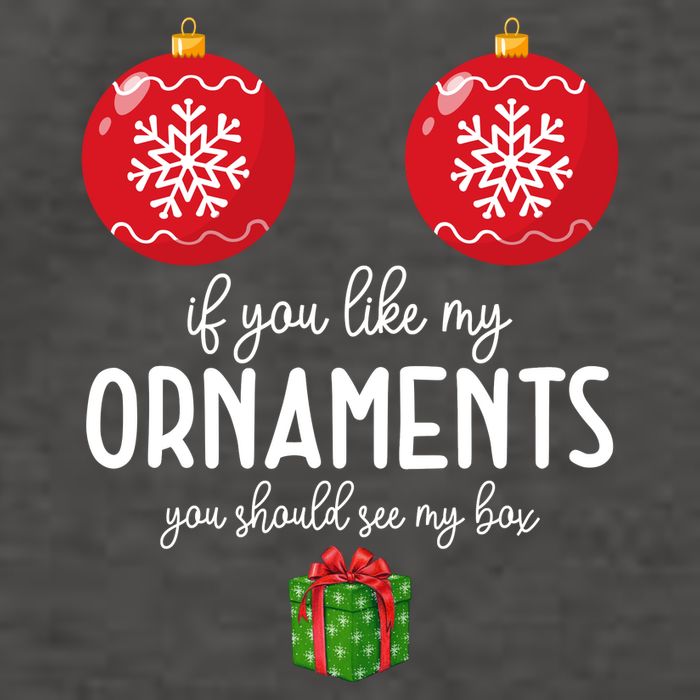 If You Like My Ornaments Funny Christmas Vector Backpack