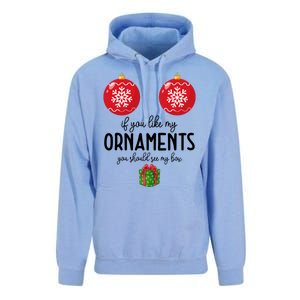 If You Like My Ornaments Funny Christmas Unisex Surf Hoodie