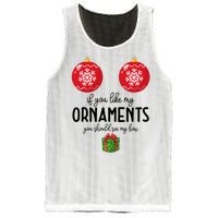 If You Like My Ornaments Funny Christmas Mesh Reversible Basketball Jersey Tank