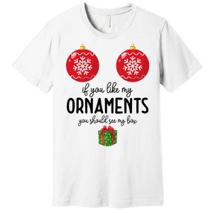 If You Like My Ornaments Funny Christmas Premium T-Shirt