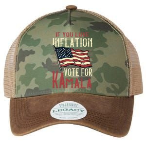 If You Love Inflation Vote For Comrade Kamala Legacy Tie Dye Trucker Hat